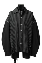 画像をギャラリービューアに読み込む, FACETASM STRIPED ZIPPER SHIRT (BLACK)
