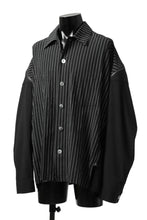 画像をギャラリービューアに読み込む, FACETASM STRIPED ZIPPER SHIRT (BLACK)