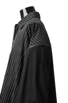 画像をギャラリービューアに読み込む, FACETASM STRIPED ZIPPER SHIRT (BLACK)