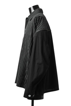 画像をギャラリービューアに読み込む, FACETASM STRIPED ZIPPER SHIRT (BLACK)