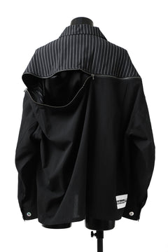 画像をギャラリービューアに読み込む, FACETASM STRIPED ZIPPER SHIRT (BLACK)