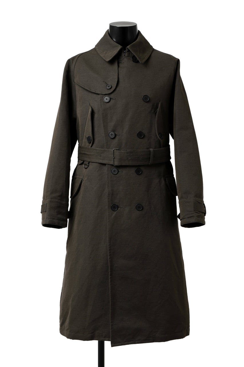 画像をギャラリービューアに読み込む, KLASICA GRANADO MOTORCYCLE TRENCH COAT / TRI UNION HIGH DENSITY GABADINE (MILITARY)