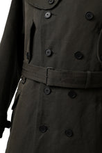 画像をギャラリービューアに読み込む, KLASICA GRANADO MOTORCYCLE TRENCH COAT / TRI UNION HIGH DENSITY GABADINE (MILITARY)