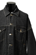 画像をギャラリービューアに読み込む, FACETASM HIGH-LOW ZIPPER DENIM JACKET (BLACK)