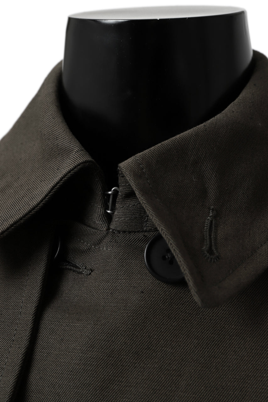 画像をギャラリービューアに読み込む, KLASICA GRANADO MOTORCYCLE TRENCH COAT / TRI UNION HIGH DENSITY GABADINE (MILITARY)