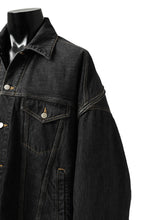 画像をギャラリービューアに読み込む, FACETASM HIGH-LOW ZIPPER DENIM JACKET (BLACK)
