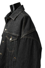 画像をギャラリービューアに読み込む, FACETASM HIGH-LOW ZIPPER DENIM JACKET (BLACK)