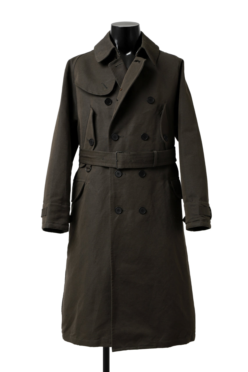 画像をギャラリービューアに読み込む, KLASICA GRANADO MOTORCYCLE TRENCH COAT / TRI UNION HIGH DENSITY GABADINE (MILITARY)