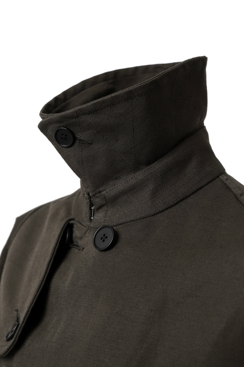 画像をギャラリービューアに読み込む, KLASICA GRANADO MOTORCYCLE TRENCH COAT / TRI UNION HIGH DENSITY GABADINE (MILITARY)