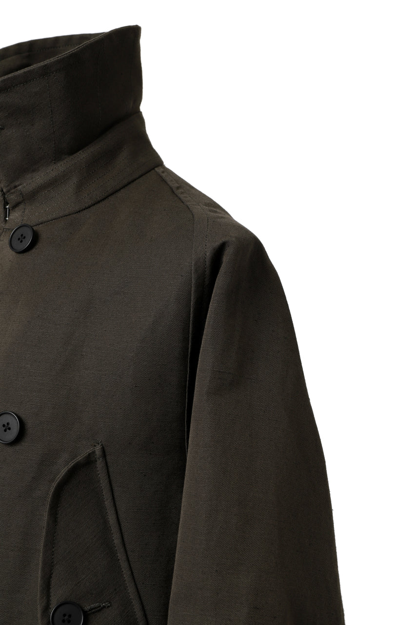 画像をギャラリービューアに読み込む, KLASICA GRANADO MOTORCYCLE TRENCH COAT / TRI UNION HIGH DENSITY GABADINE (MILITARY)