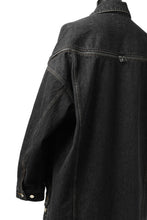 画像をギャラリービューアに読み込む, FACETASM HIGH-LOW ZIPPER DENIM JACKET (BLACK)