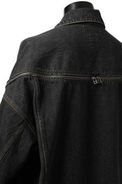 画像をギャラリービューアに読み込む, FACETASM HIGH-LOW ZIPPER DENIM JACKET (BLACK)
