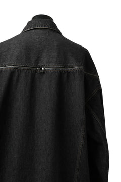 画像をギャラリービューアに読み込む, FACETASM HIGH-LOW ZIPPER DENIM JACKET (BLACK)
