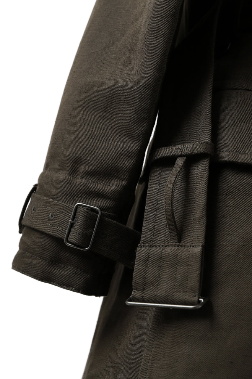 画像をギャラリービューアに読み込む, KLASICA GRANADO MOTORCYCLE TRENCH COAT / TRI UNION HIGH DENSITY GABADINE (MILITARY)