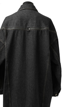 画像をギャラリービューアに読み込む, FACETASM HIGH-LOW ZIPPER DENIM JACKET (BLACK)