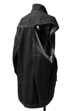 画像をギャラリービューアに読み込む, FACETASM HIGH-LOW ZIPPER DENIM JACKET (BLACK)