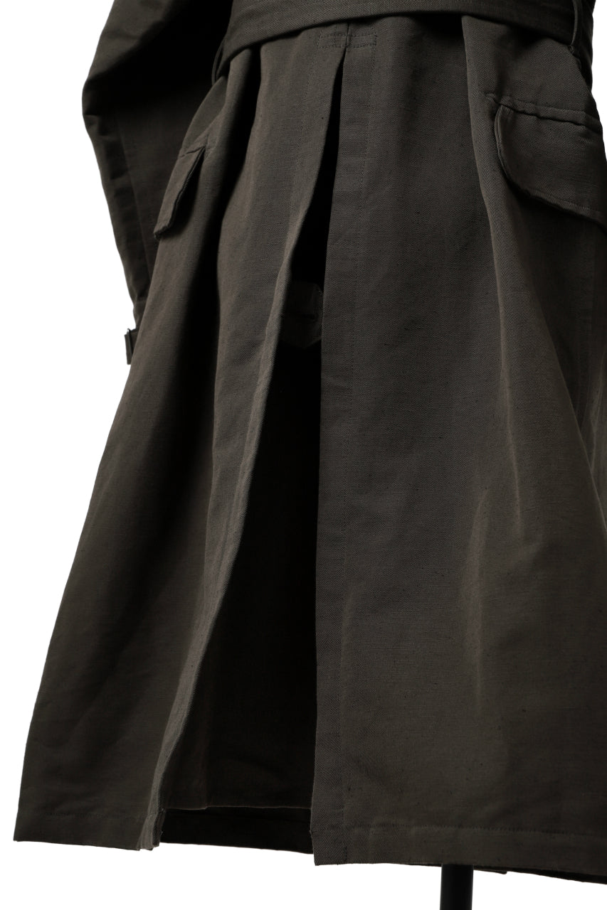 画像をギャラリービューアに読み込む, KLASICA GRANADO MOTORCYCLE TRENCH COAT / TRI UNION HIGH DENSITY GABADINE (MILITARY)