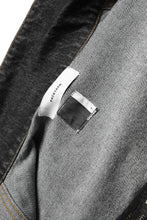 画像をギャラリービューアに読み込む, FACETASM HIGH-LOW ZIPPER DENIM JACKET (BLACK)