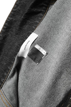 画像をギャラリービューアに読み込む, FACETASM HIGH-LOW ZIPPER DENIM JACKET (BLACK)
