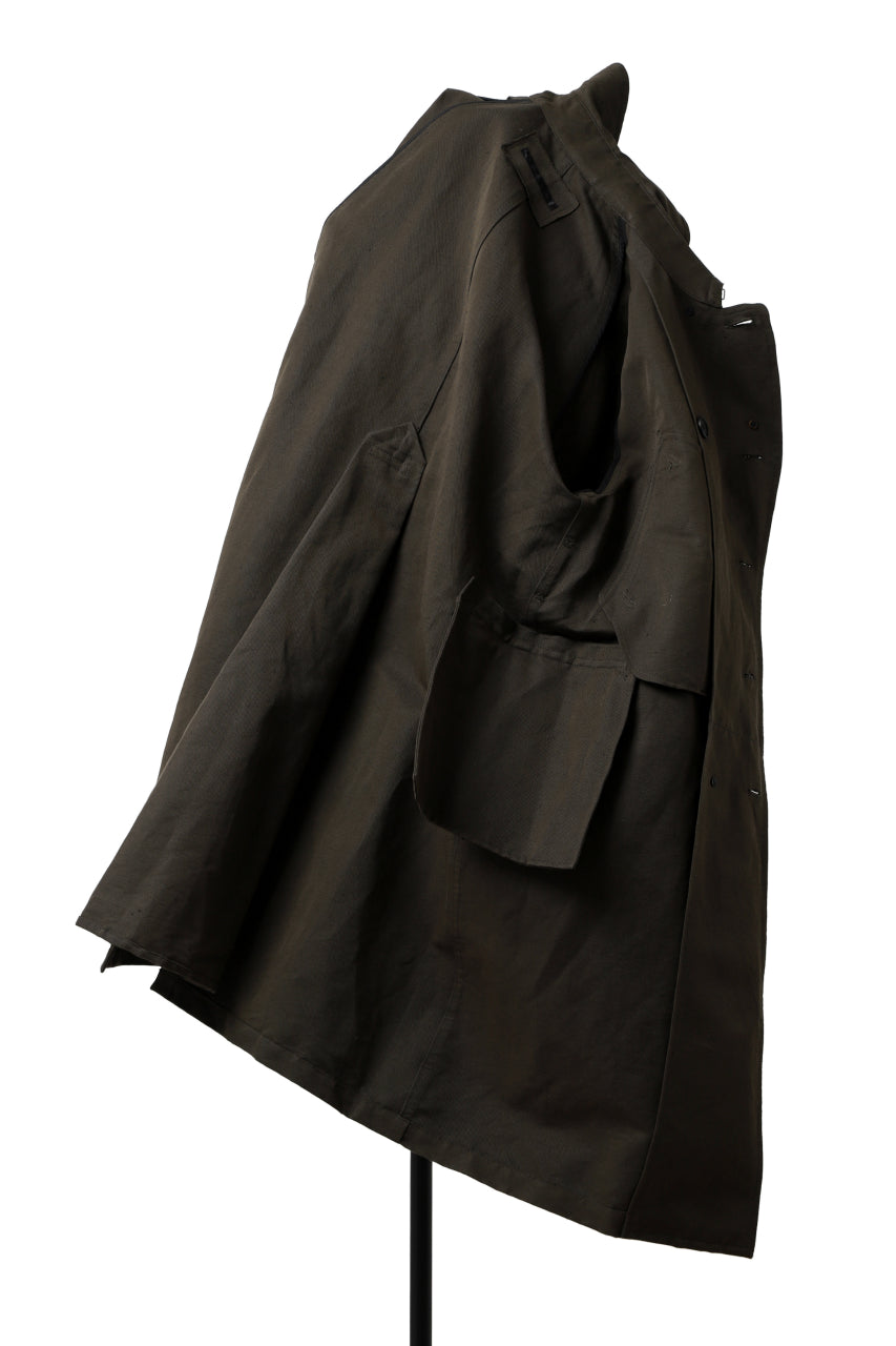 画像をギャラリービューアに読み込む, KLASICA GRANADO MOTORCYCLE TRENCH COAT / TRI UNION HIGH DENSITY GABADINE (MILITARY)