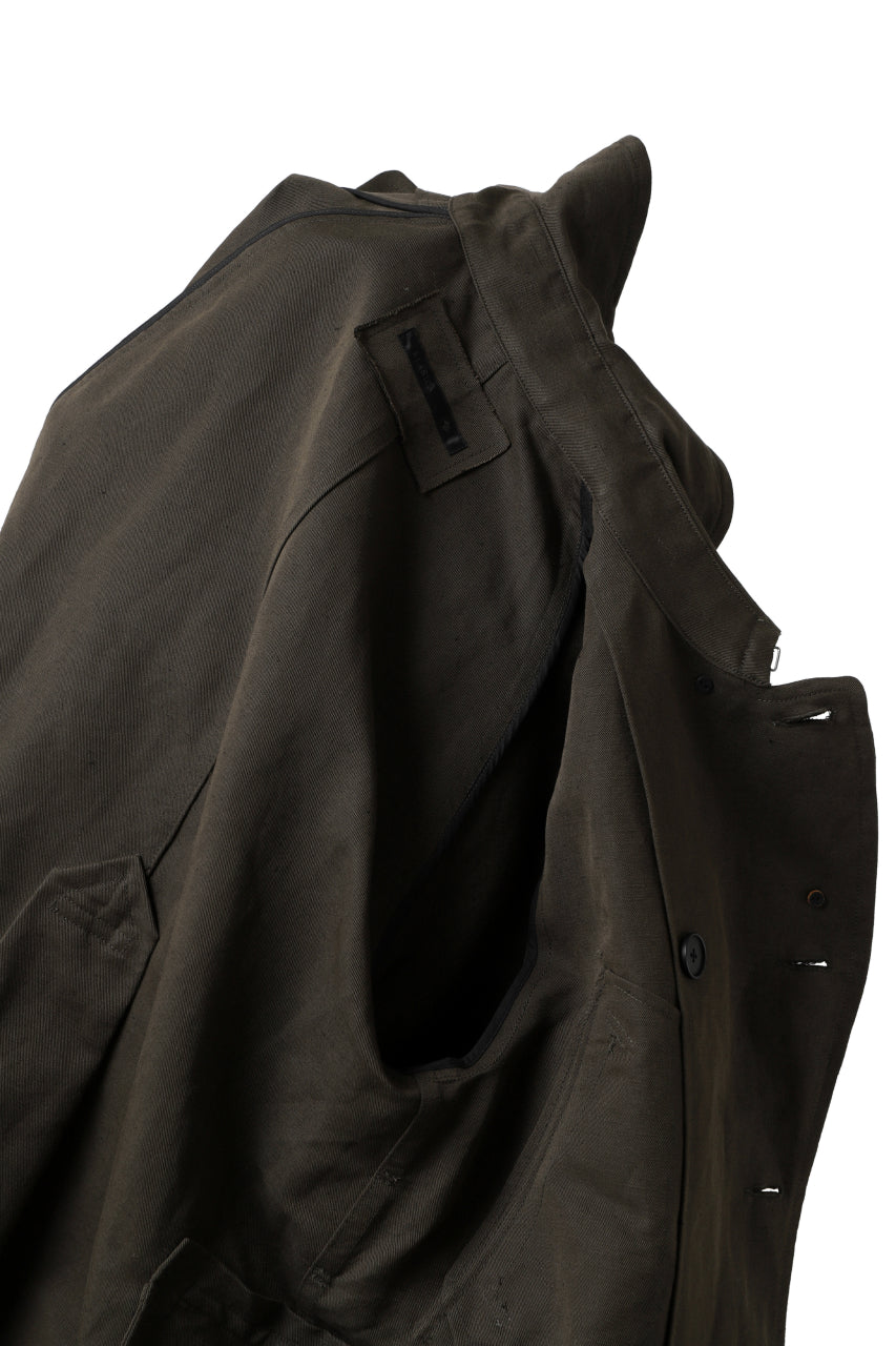 画像をギャラリービューアに読み込む, KLASICA GRANADO MOTORCYCLE TRENCH COAT / TRI UNION HIGH DENSITY GABADINE (MILITARY)
