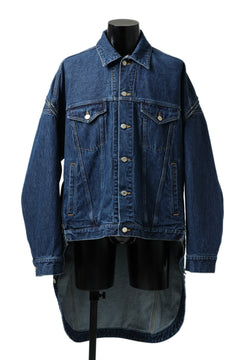 画像をギャラリービューアに読み込む, FACETASM HIGH-LOW ZIPPER DENIM JACKET (INDIGO)