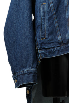 画像をギャラリービューアに読み込む, FACETASM HIGH-LOW ZIPPER DENIM JACKET (INDIGO)
