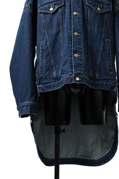 画像をギャラリービューアに読み込む, FACETASM HIGH-LOW ZIPPER DENIM JACKET (INDIGO)