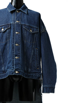 画像をギャラリービューアに読み込む, FACETASM HIGH-LOW ZIPPER DENIM JACKET (INDIGO)