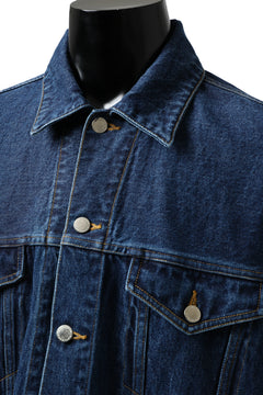 Load image into Gallery viewer, FACETASM HIGH-LOW ZIPPER DENIM JACKET (INDIGO)