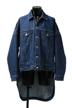 画像をギャラリービューアに読み込む, FACETASM HIGH-LOW ZIPPER DENIM JACKET (INDIGO)
