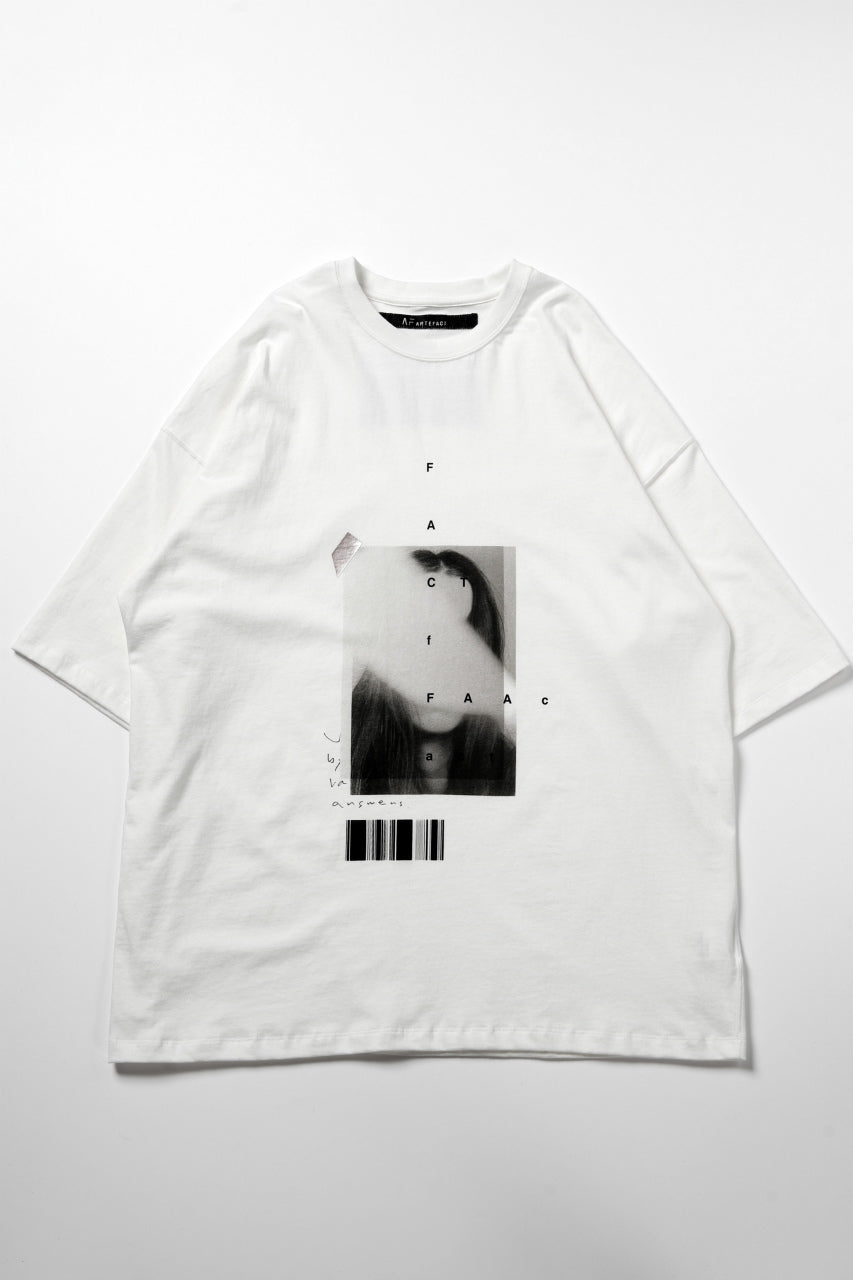 画像をギャラリービューアに読み込む, A.F ARTEFACT "TWINS" LOOSEY T-SHIRT (WHITE)