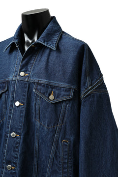画像をギャラリービューアに読み込む, FACETASM HIGH-LOW ZIPPER DENIM JACKET (INDIGO)
