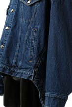 画像をギャラリービューアに読み込む, FACETASM HIGH-LOW ZIPPER DENIM JACKET (INDIGO)