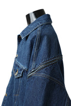 画像をギャラリービューアに読み込む, FACETASM HIGH-LOW ZIPPER DENIM JACKET (INDIGO)