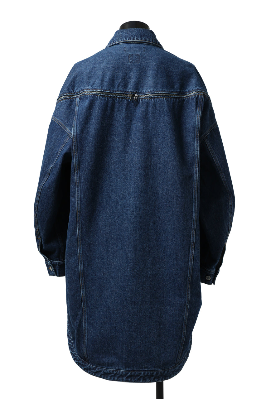 画像をギャラリービューアに読み込む, FACETASM HIGH-LOW ZIPPER DENIM JACKET (INDIGO)