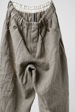 画像をギャラリービューアに読み込む, YUTA MATSUOKA wide tapered pants / safiran linen (ecru)