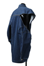 画像をギャラリービューアに読み込む, FACETASM HIGH-LOW ZIPPER DENIM JACKET (INDIGO)