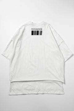 画像をギャラリービューアに読み込む, A.F ARTEFACT "TWINS" LAYERED OVER SIZE TOPS (WHITE)