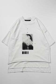 画像をギャラリービューアに読み込む, A.F ARTEFACT "TWINS" LAYERED OVER SIZE TOPS (WHITE)