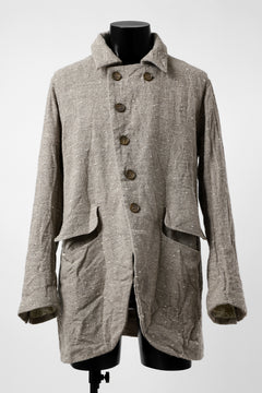画像をギャラリービューアに読み込む, YUTA MATSUOKA semi-double jacket / knot yarn wool linen (ecru)