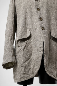 画像をギャラリービューアに読み込む, YUTA MATSUOKA semi-double jacket / knot yarn wool linen (ecru)