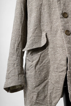 画像をギャラリービューアに読み込む, YUTA MATSUOKA semi-double jacket / knot yarn wool linen (ecru)