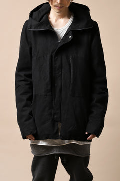 Load image into Gallery viewer, daub PADDED MT-HOOD JACKET / SOFT COTTON TWILL (BLACK)