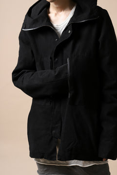 Load image into Gallery viewer, daub PADDED MT-HOOD JACKET / SOFT COTTON TWILL (BLACK)