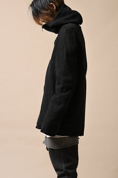 Load image into Gallery viewer, daub PADDED MT-HOOD JACKET / SOFT COTTON TWILL (BLACK)