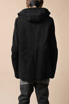 Load image into Gallery viewer, daub PADDED MT-HOOD JACKET / SOFT COTTON TWILL (BLACK)