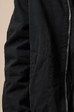 Load image into Gallery viewer, daub DYEING PADDED BOMBER JACKET / ELASTIC-COTTON (BLACK)