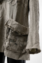 画像をギャラリービューアに読み込む, YUTA MATSUOKA 2B print jacket / safiran linen (ecru)
