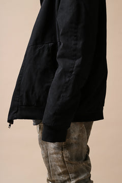 Load image into Gallery viewer, daub DYEING PADDED BOMBER JACKET / ELASTIC-COTTON (BLACK)